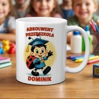 Kubek z imieniem - Absolwent Przedszkola - Biedronka