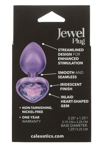 diamond heart plug small purple na Arena.pl