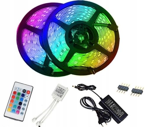 ZESTAW 5 METRÓW TAŚMY LED RGB + pilot na Arena.pl