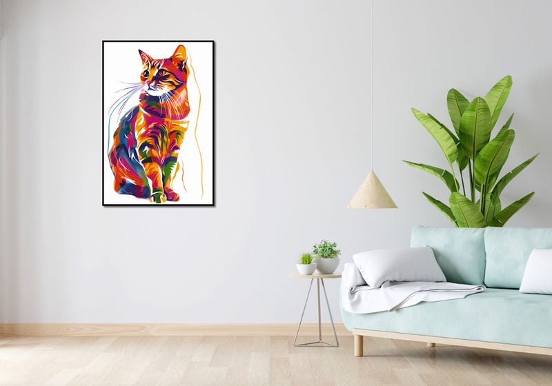 Plakat 67,5x100cm Nasycony Kot zdjęcie 4