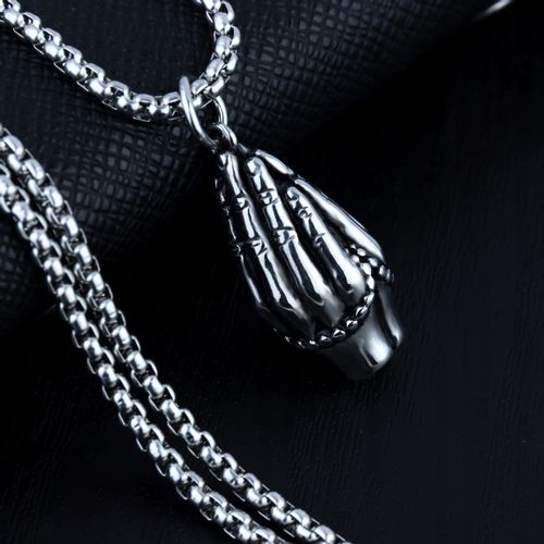 NASZYJNIK Srebrny Modlitwa Różaniec Wiara Ręce 307 na Arena.pl