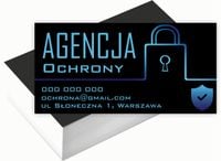 Wizytówki firmowe Foliowane 1000szt dużo różnych wzorów AGENCJA OCHRONY
