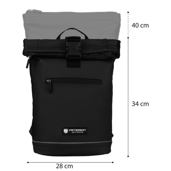 plecak peterson pu ptn eb66-6489 black zdjęcie 5