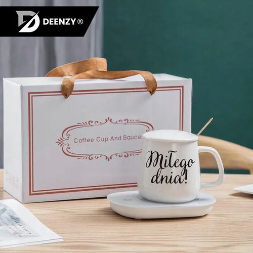 PODGRZEWACZ DO KUBKA KAWY HERBATY ZESTAW 5w1 Kubek z Podgrzewaczem + na Arena.pl