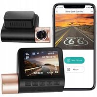 KAMERA SAMOCHODOWA WiFi 2K WIDEOREJESTRATOR PRZÓD OBROTOWA 180° APLIKACJA