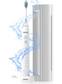 Szczoteczka Soniczna do Zębów Elektryczna White Wodoodporna 6 Końcówek Etui