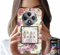 ETUI DO OPPO RENO12 F / 12FS 5G - KWIATISTY WZÓR, MODNE DAMSKIE + SZKŁO