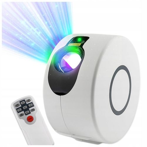 PROJEKTOR GWIAZD NIEBA LAMPKA NOCNA LED RZUTNIK LASEROWY DLA DZIECI + PILOT na Arena.pl