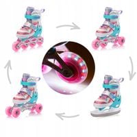 ROLKI 4w1 METEOR LUNAR S 30-33 rolki łyżwy wrotki rolko-wrotki koła