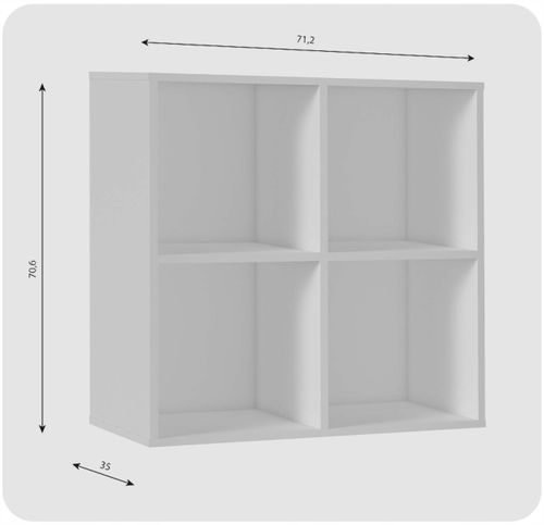 Regał półka organizer pojemnik stojak na płyty winylowe segregatory Cubo 4 na Arena.pl