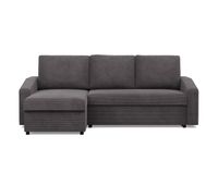 Narożnik uniwersalny, BLOM, sztruks, 231x140x92, ciemny szary | TYLETEGOTU