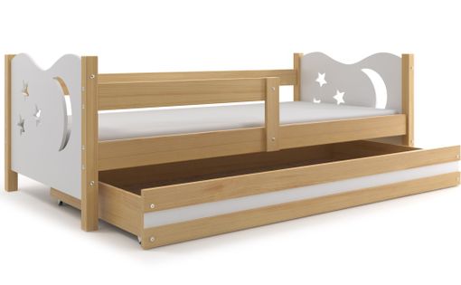Łóżko dla dzieci MIKOŁAJ dziecięce pojedyncze 160x80  + BARIERKA