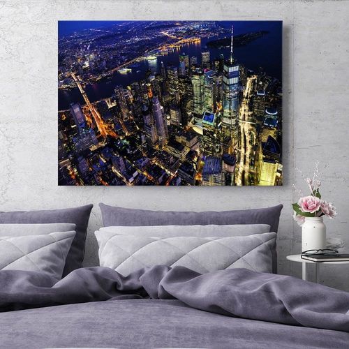 Obraz na płótnie - Canvas, Nowy Jork nocą 60x40 na Arena.pl