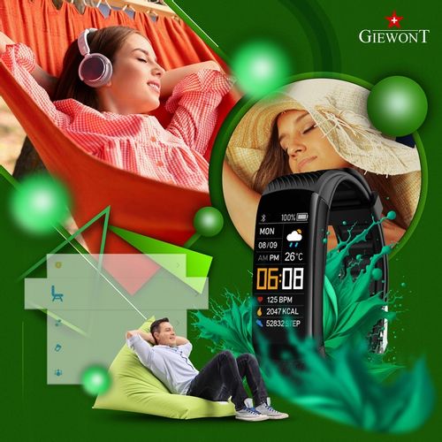 SPORTOWY SMARTBAND GIEWONT GW200 Fit&GO Duo KROKI SMS SPORT ALERT PULS na Arena.pl