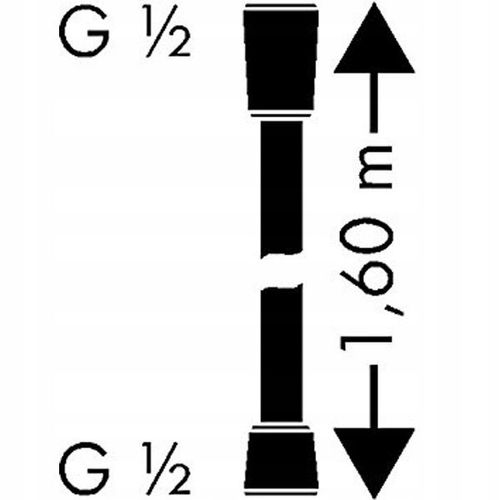 HANSGROHE Wąż prysznicowy Isiflex 1,6 m trwały wytrzymały 28276000 na Arena.pl