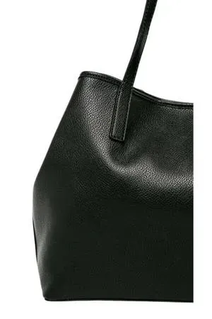 torebka shopper skóra ekologiczna czarny na Arena.pl