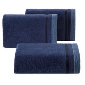 Ręcznik frotte z bordiurą ABBIE 40X60 granatowy