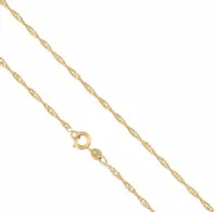 453 ŁAŃCUSZEK ZŁOTY STAL 35CM SINGAPUR