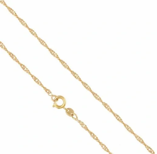 453 ŁAŃCUSZEK ZŁOTY STAL 35CM SINGAPUR zdjęcie 1