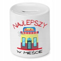 Skarbonka Fryzjerki Fryzjera Najlepszy W Mieście Z Nadrukiem Ze Zdjęciem