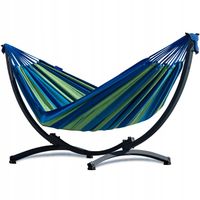 Hamak ze stelażem stalowym hamak ogrodowy na taras stelaż do hamaka POTENZA