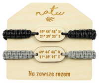 Zestaw bransoletek dla paty WSPÓŁRZĘDNE GEOGRAFICZNE