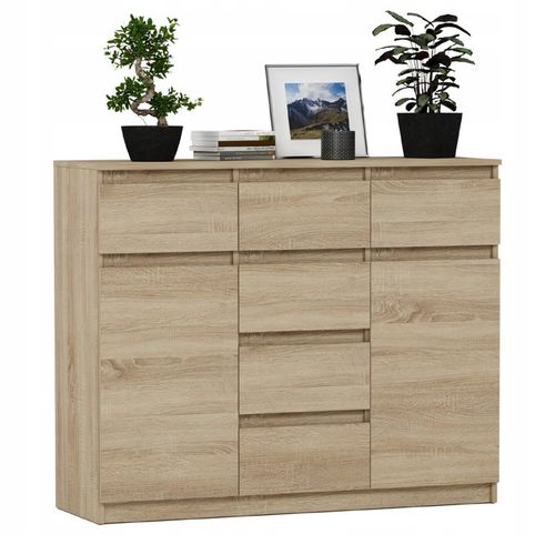 KOMODA 98CM SZAFKA 6 SZUFLAD SONOMA S62D na Arena.pl