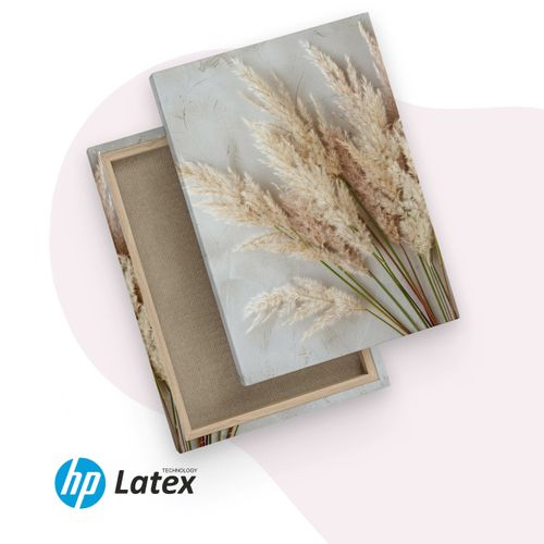 Obrazy Do Sypialni Set Pejzaż Zachód Słońca Trawy Bawełna Boho 90cm x 40cm na Arena.pl