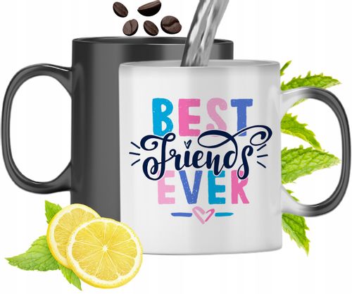 Kubek Magiczny Dla Przyjaciela Zmieniający Kolor Z Nadrukiem Ze Zdjęciem na Arena.pl