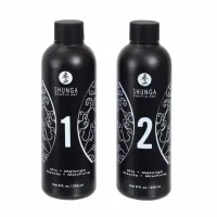 shunga body-to-body żel do masażu truskawka & szampan 2x250ml +
