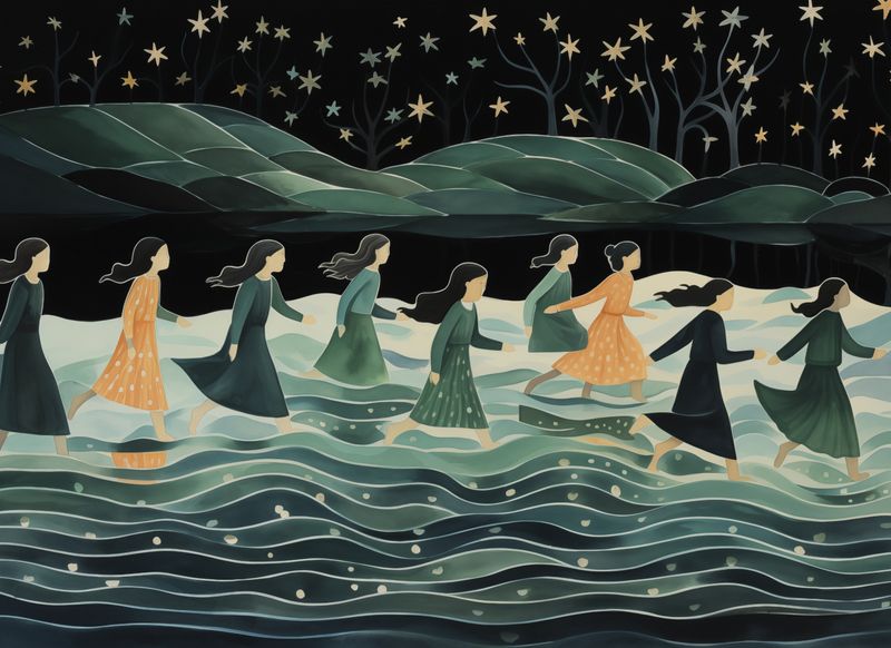 Plakat 55x40cm Nocna Procesja zdjęcie 1