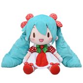 Hatsune Miku x Love and Berry: Dress Up and Dance! Fuwapuchi Plush Toy Lovely Strawberry