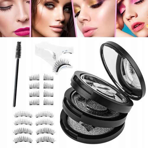 RZĘSY MAGNETYCZNE 8 PARY WIELOKROTNEGO UŻYTKU Z APLIKATOREM 3D na Arena.pl