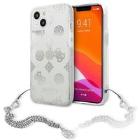 Guess GUHCP13SKSPESI iPhone 13 mini 5,4" srebrny/silver hardcase Peony