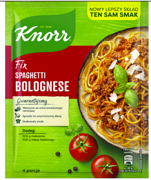 KNOR SPAGHETTI BOLOGNESE 41G zdjęcie 1