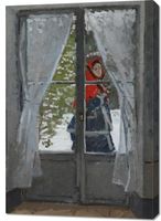 Obraz 70x100cm The Red Kerchief, Monet Vintage do Salonu