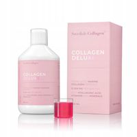 Swedish Collagen Deluxe 500 ml 12 500 mg+ kwas hialuronowy biotyna Wit c