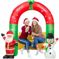 250x200cm MIKOŁAJ BAŁWAN DMUCHANY BRAMKA ŚWIĄTECZKA NADMMUCHIWANA LED