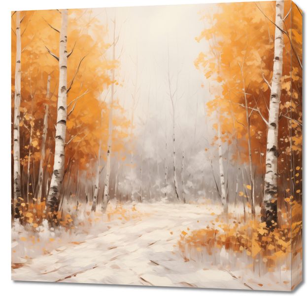 Obraz 70x70cm Jesienne Brzozy zdjęcie 1