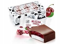 MLECZNA CHMURKA Z GALARETKĄ WIŚNIOWĄ PIANKI 1kg cukierki