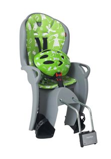 Fotelik rowerowy HAMAX KISS+ kask 2017 szaro-zielony