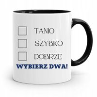 Dla Pracownika Kubek Czarny Tanio Szybko Dobrze Z Nadrukiem Ze Zdjęciem