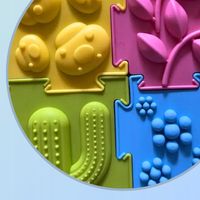 Ortopedyczna Mata Sensoryczna 6 RÓŻNYCH MODUŁÓW Zestaw Maty do Zabawy