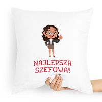 Poduszka Prezent Dla Szefa Najlepszy Szefowa Z Nadrukiem Ze Zdjęciem