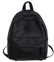 PLECAK DAMSKI MŁODZIEŻOWY SKÓRZANY DO PRACY SZKOŁY CZARNY