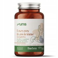 UNS ENZYMY TRAWIENNE KOMPLEKS 90VCAPS TRAWIENIE UKŁAD POKARMOWY JELITA