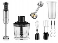 BLENDER RĘCZNY WIELOFUNKCYJNY 5 POZIOMÓW TRYB TURBO ZESTAW 5w1 MOCNY 1800W