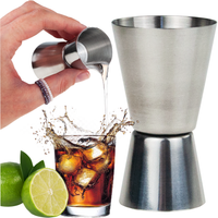 MIARKA BARMAŃSKA DWUSTRONNA KIELISZEK METALOWY BARMAŃSKI DO DRINKÓW 25/50ML