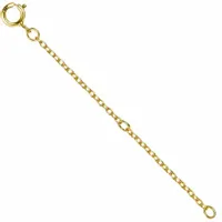 Przedłużka do łańcuszka bransoletki srebro pr S925 ZŁOTA 6cm uniwersalna