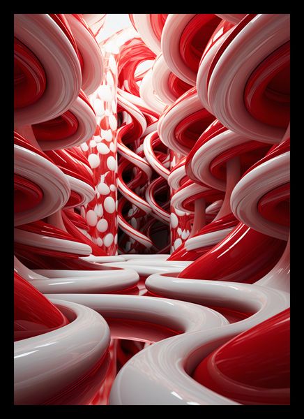 Plakat 21x29,7cm Czerwone Wiry zdjęcie 2